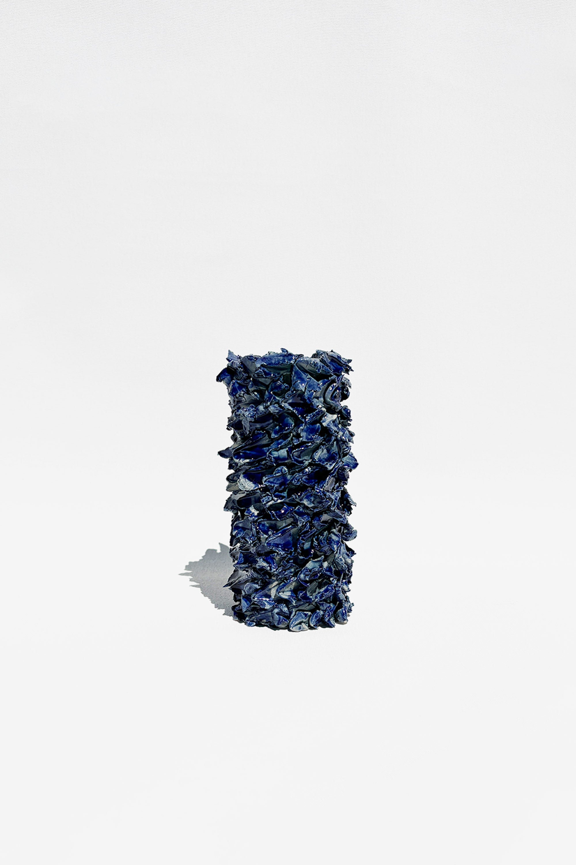 VOA: Blue Lolite Midi Barbed Vase (Thumbnail)